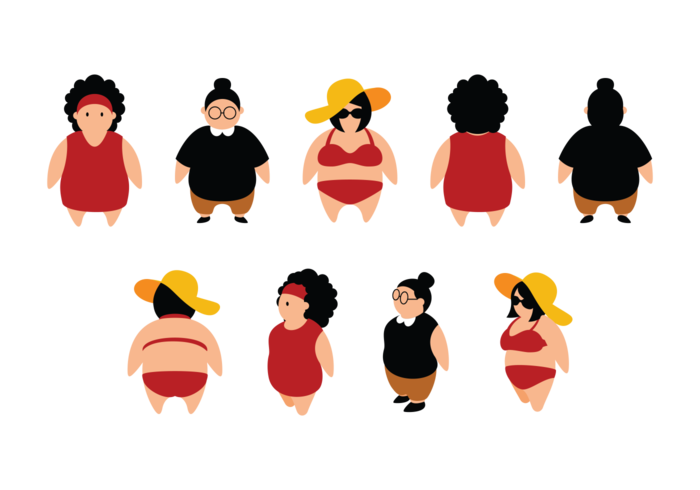 Plus Size Girls Cartoon - Download Free Vector Art, Stock Graphics ...