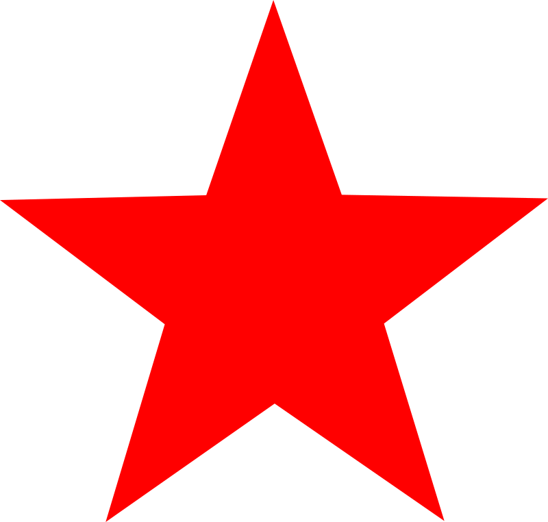 Clipart - red star