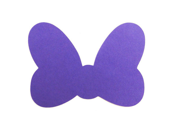 Minnie Mouse Bow Die Cut ANY COLOR Bow Disney by CollectandDesign