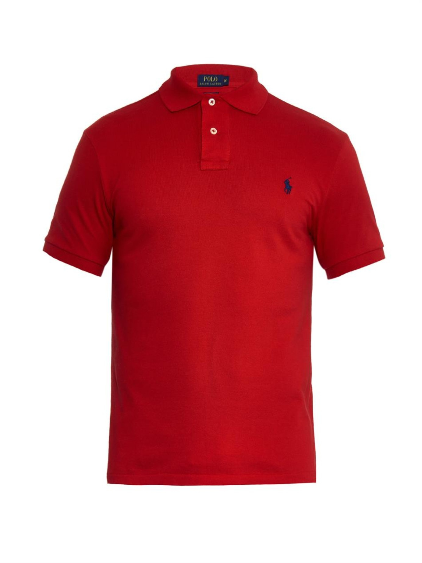 Polo ralph lauren Slim-fit Cotton-piquÃ© Polo Shirt in Red for Men ...