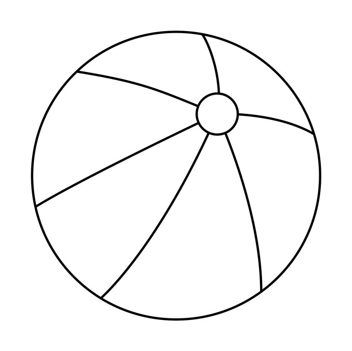 Black And White Ball Clipart