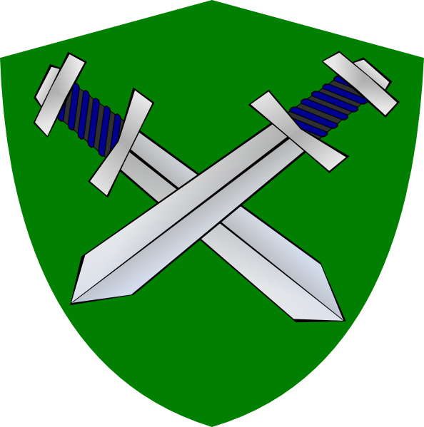 Shield & Sword Clip Art - vector clip art online ...