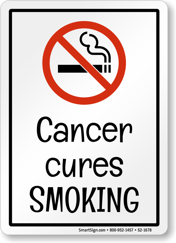 Funny No Smoking Signs | Humorous No Smoking Signs