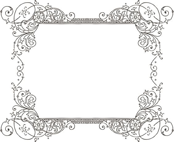 Clipart frames for word