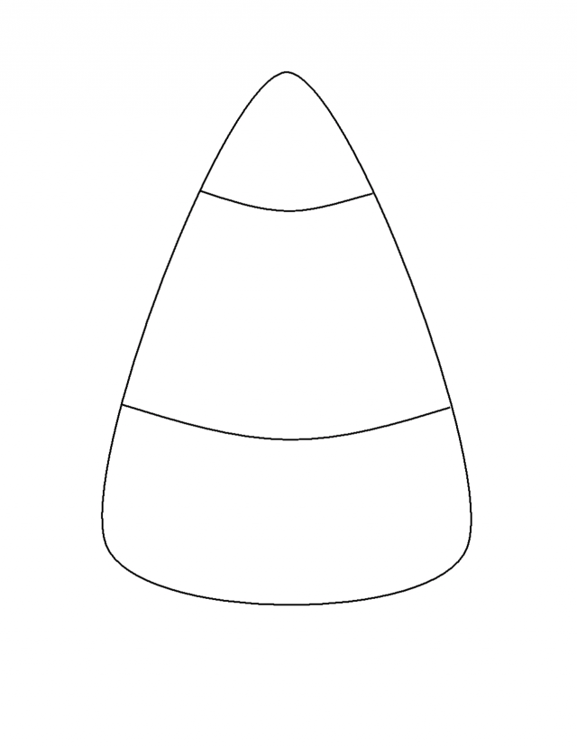 Candy Corn Coloring Page - AZ Coloring Pages