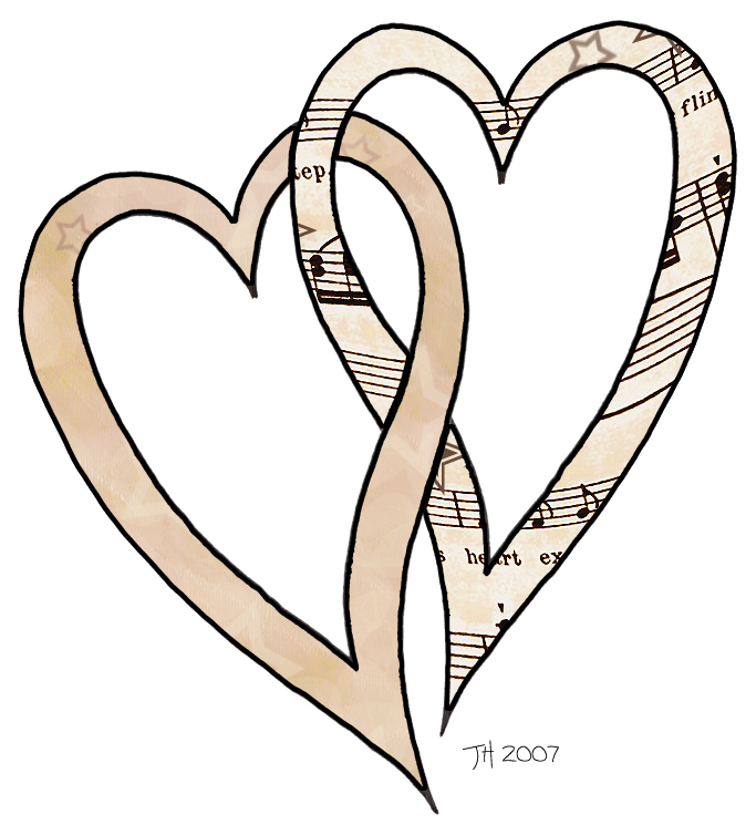 Music Notes Heart Clip Art - Free Clipart Images
