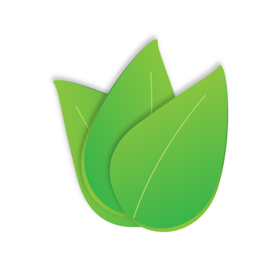 Three Green Leaves Free Vector | 123Freevectors