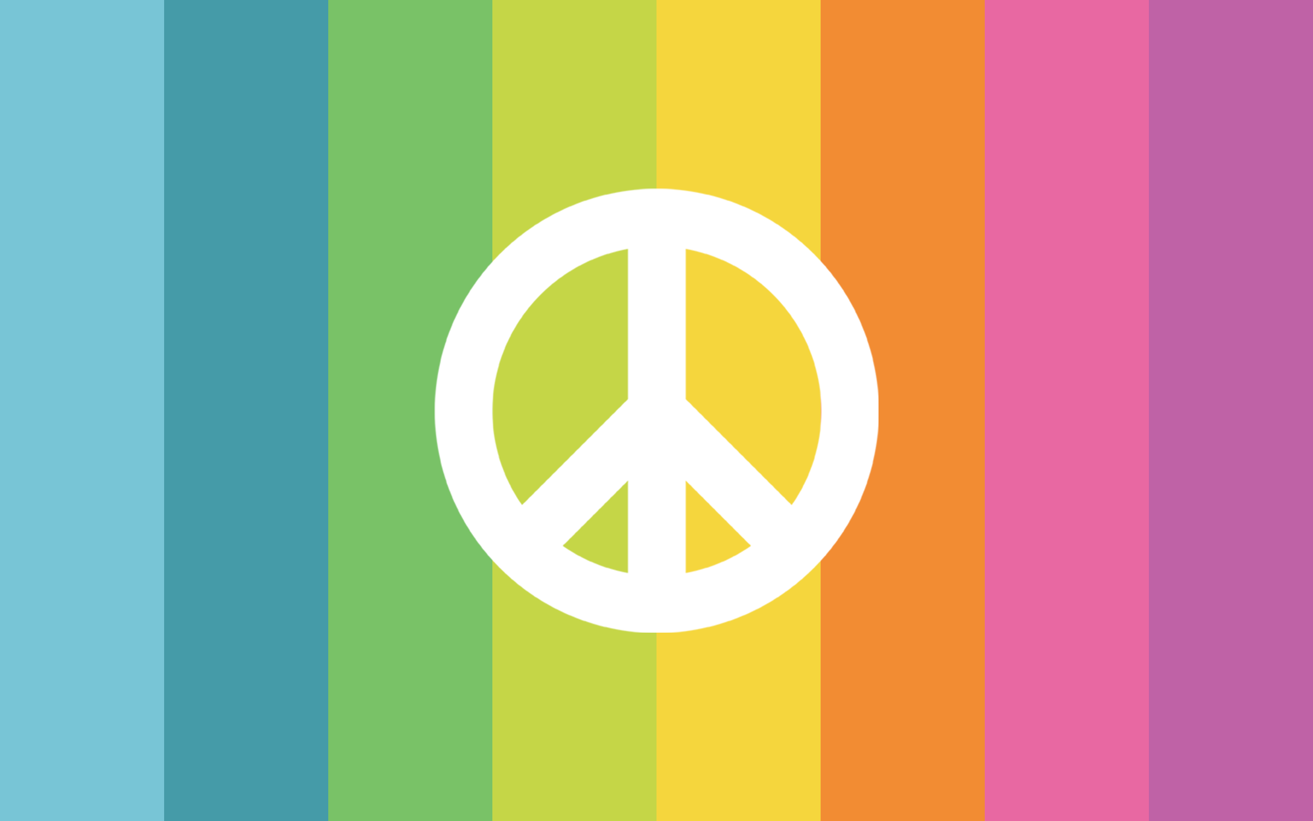 Colorful Peace Sign Backgrounds