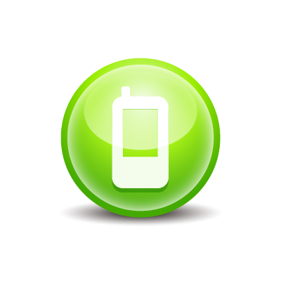 mobile_5, yellowish green, mobile, cell, phone, icon, 256x256 ...