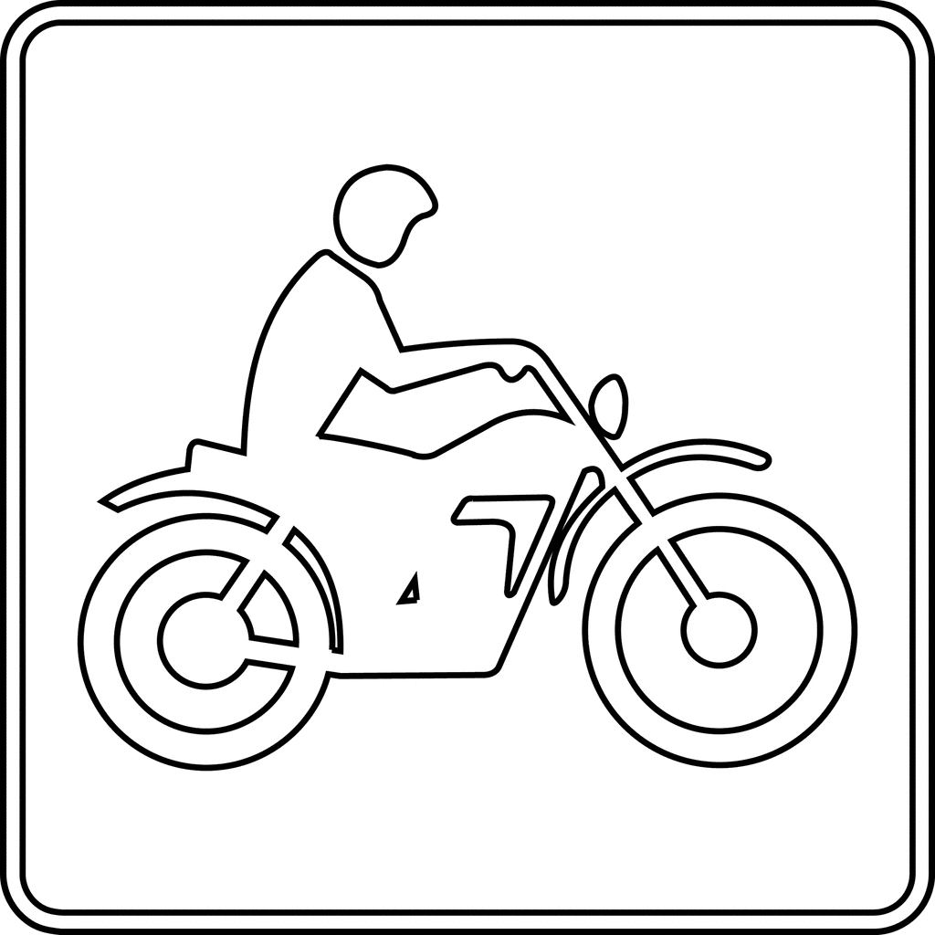 Bike Trail, Outline | ClipArt ETC