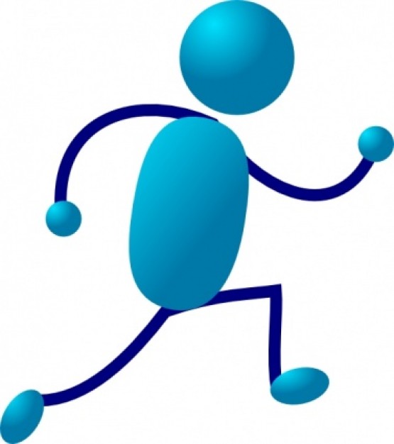 Running Stick Man clip art | Download free Vector