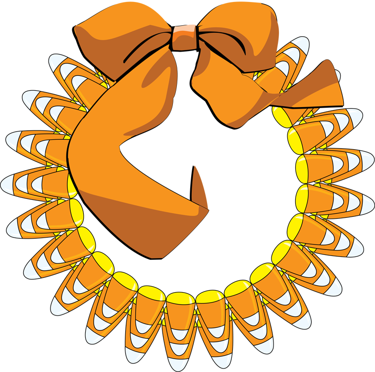 Candy Corn Wreath