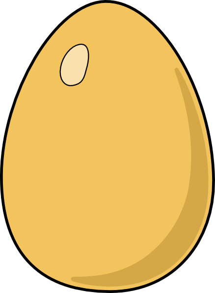 Brown Egg clip art Free Vector