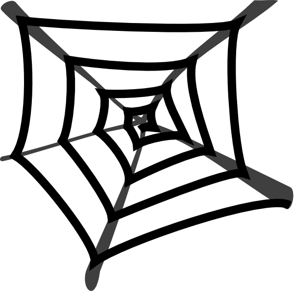 Spiders Web Black clip art - vector clip art online, royalty free ...