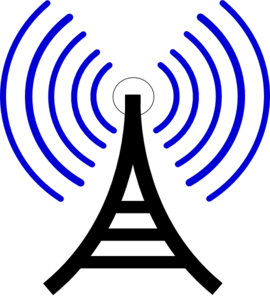 Radio Waves clip art - vector clip art online, royalty free ...