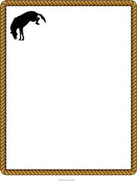 Border Western Clipart