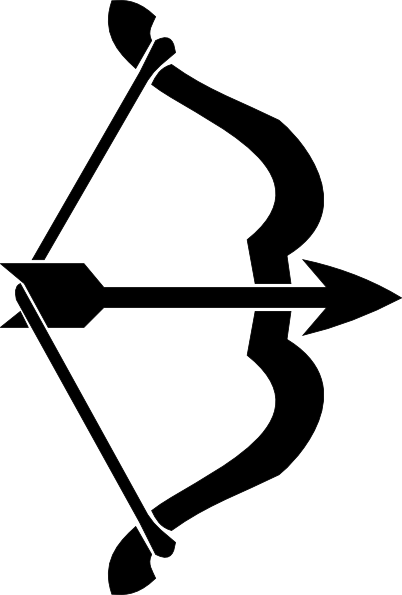 Clipart bow arrow