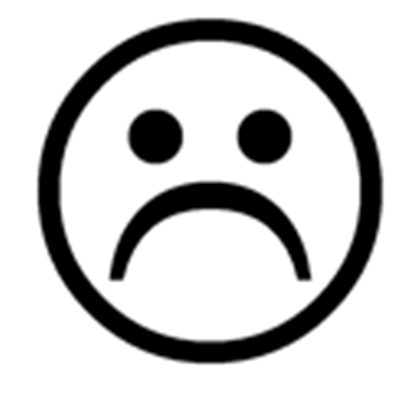 Sad Face Symbol *TRANSPARENT* - ROBLOX