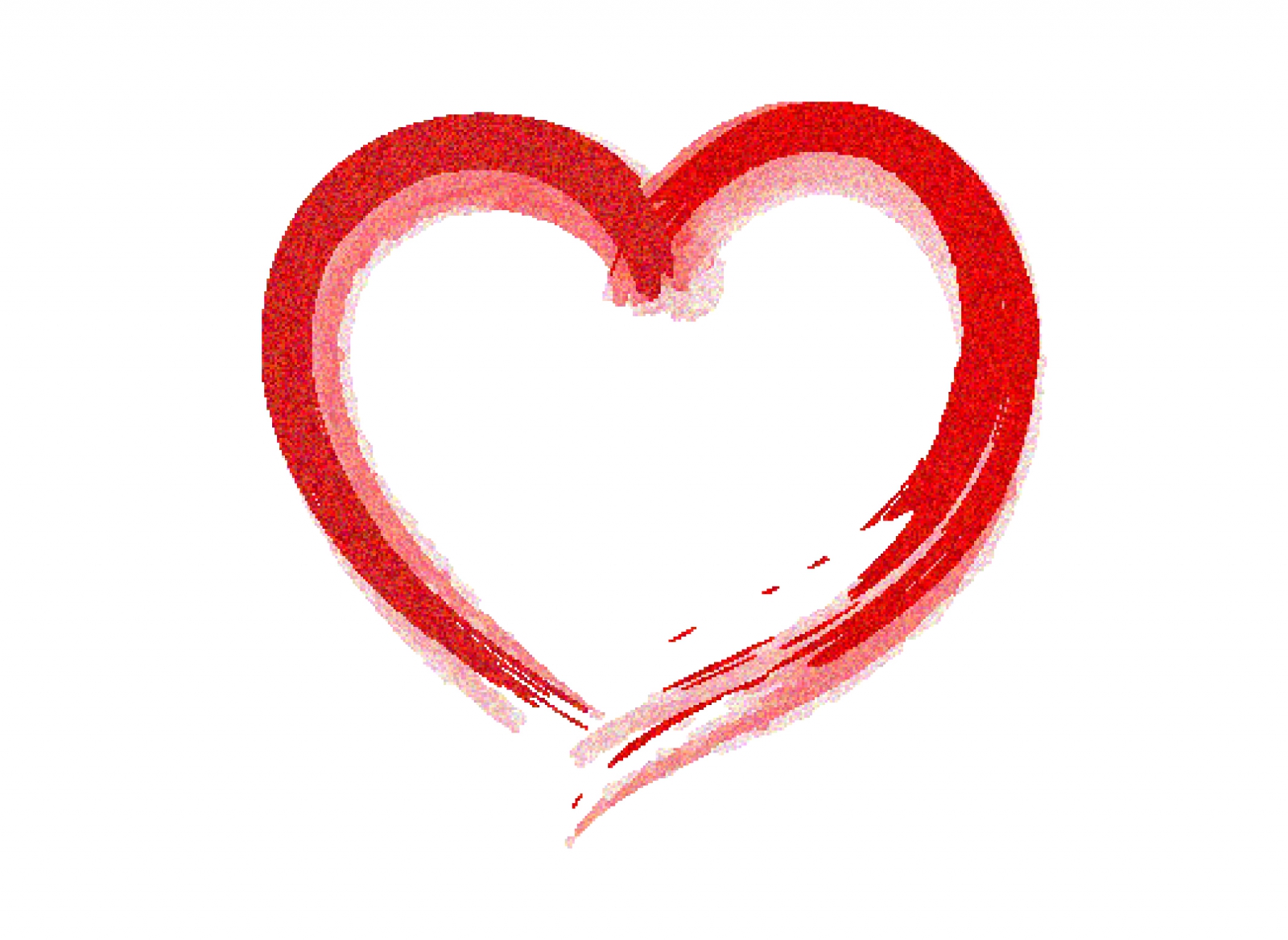 Heart draw Free Vector / 4Vector