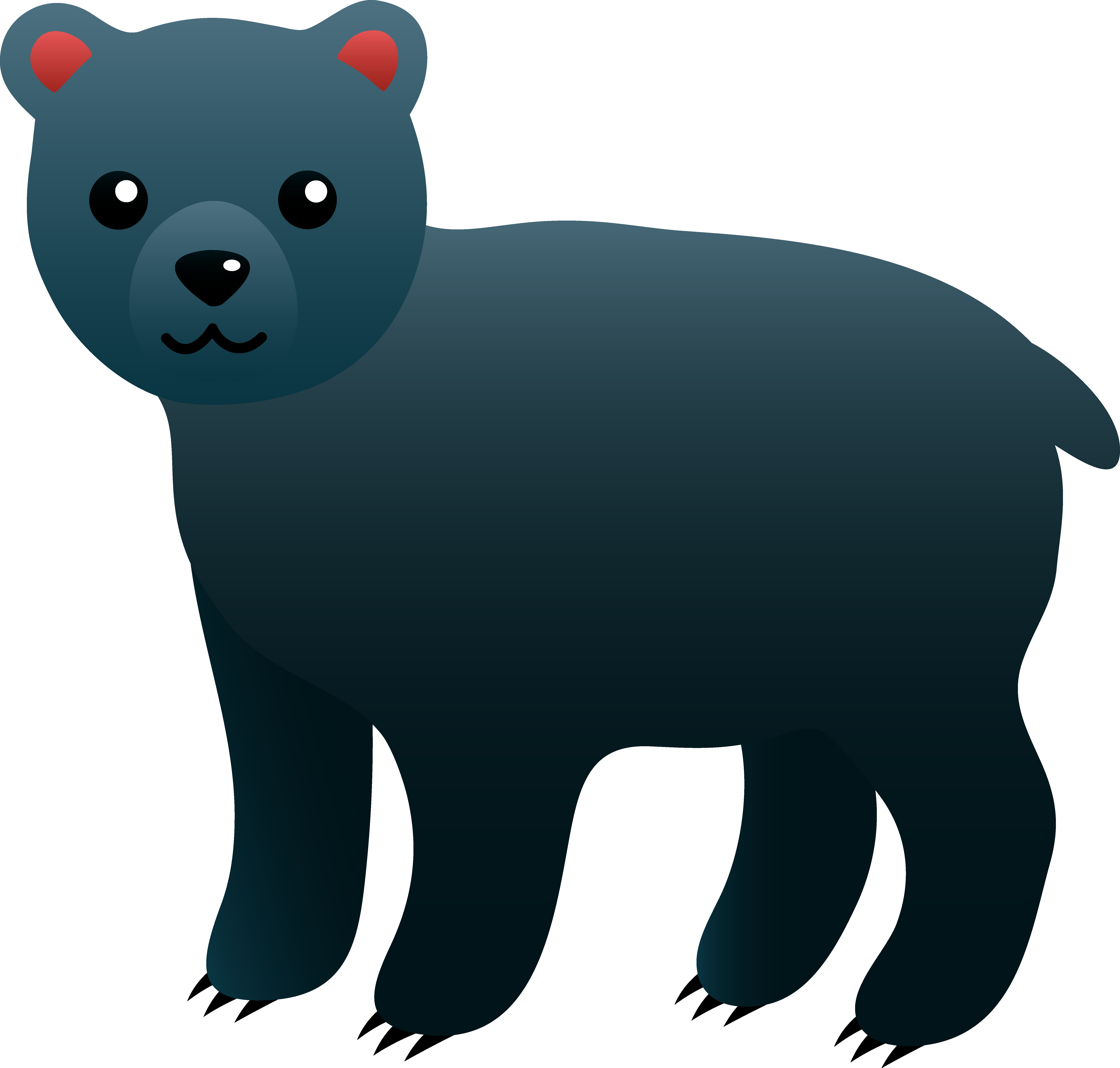Black Bear Cartoon Clipart