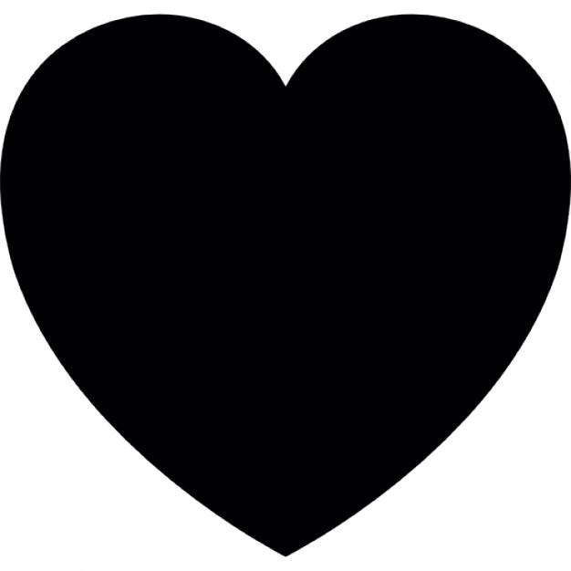 Heart solid shape love and favorite symbol Icons | Free Download