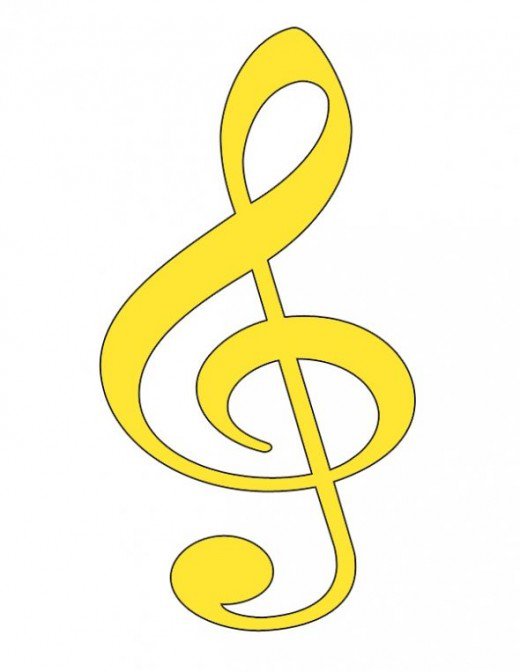 Free Clip Art Music Symbols - Treble Clef