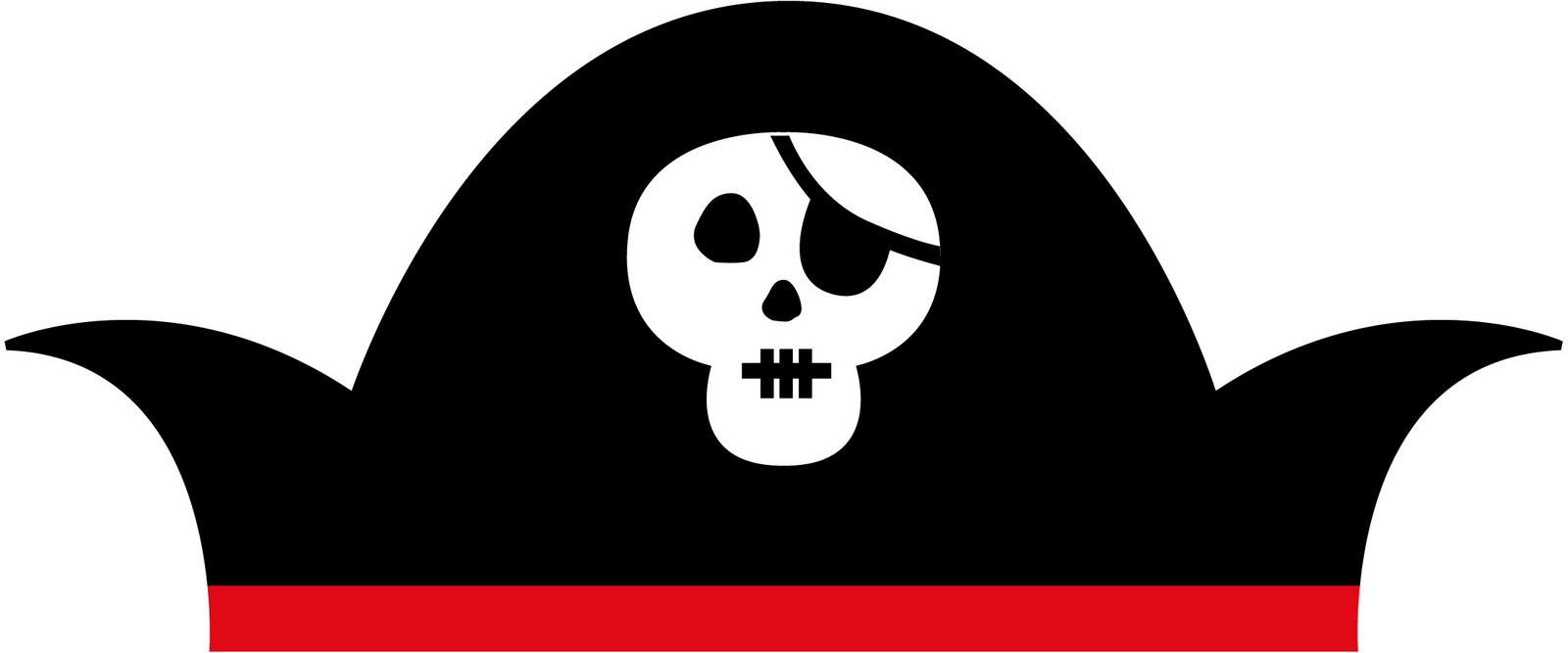 Pirate Hat Clip Art Black And White