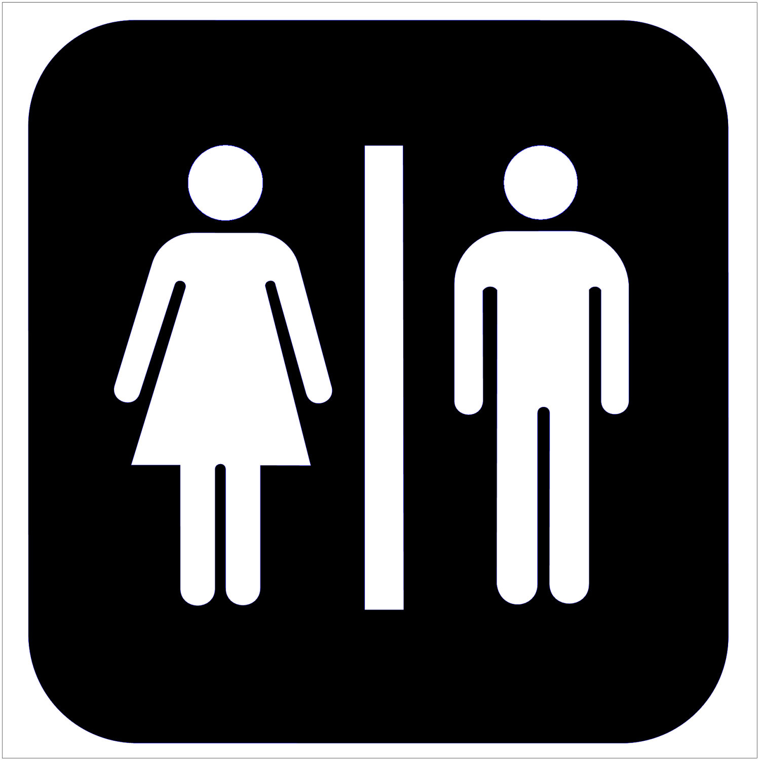 Men Bathroom Sign