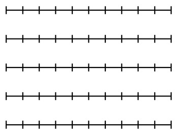 Blank Number Lines Math Printable With Pictures