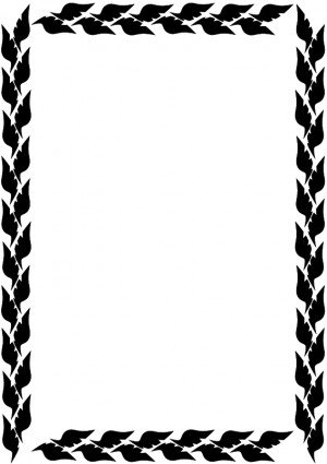 Perbatasan Bw Daun-vektor Clip Art-vektor Gratis Download Gratis