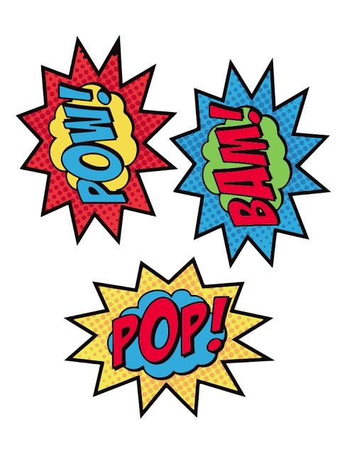 Superhero logos, Stencils and Door decs