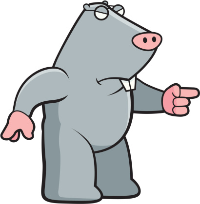 Cartoon Mole With Glasses Clip Art, Vector Images & Illustrations ...