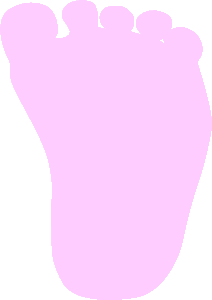 Baby Foot Print Clip Art By Claudia