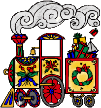 Free christmas train clipart