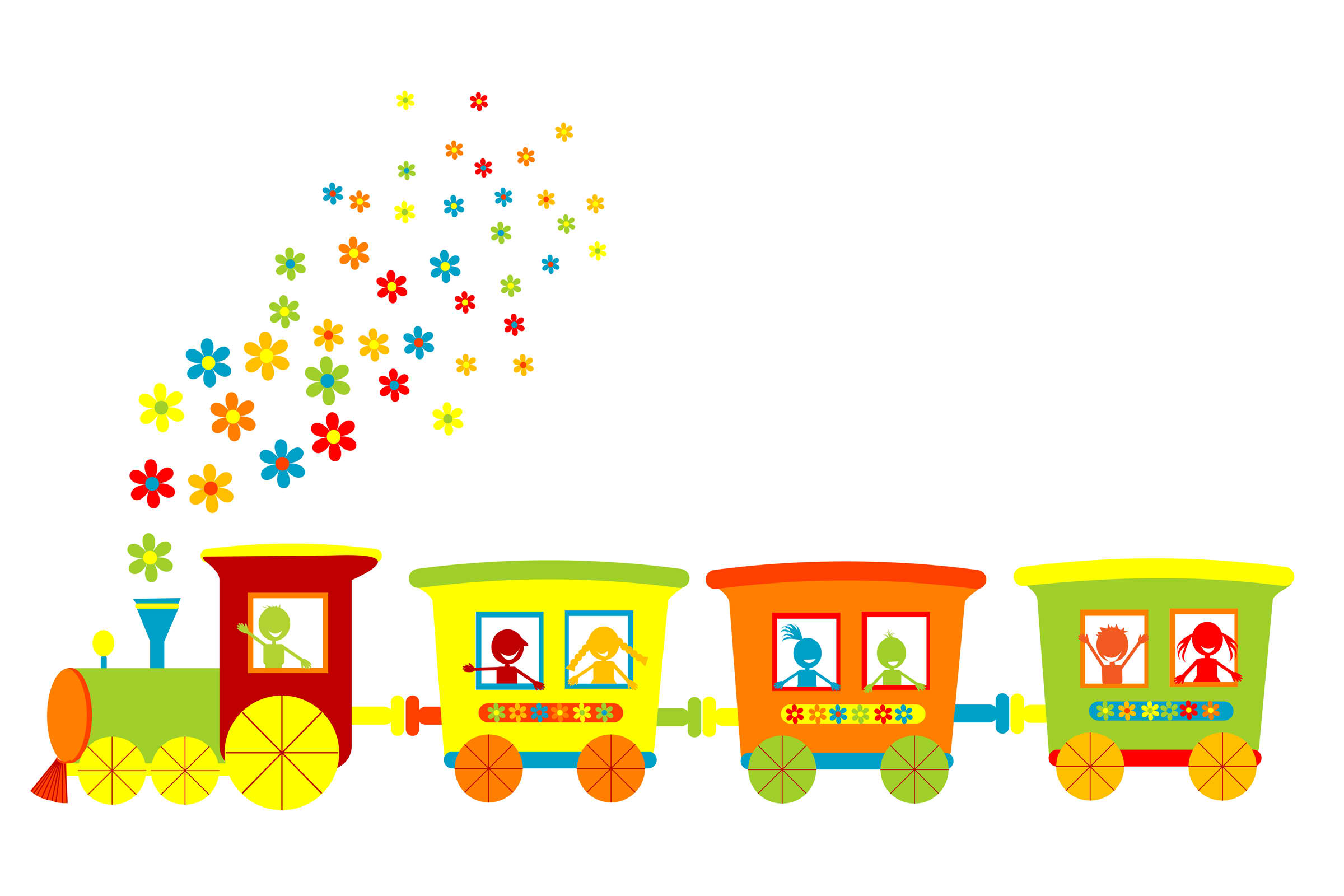Train clipart border