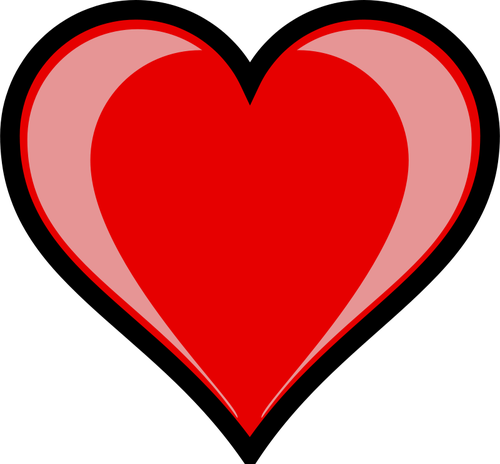 Illustrazione vettoriale di cuore rosso | Immagini vettoriali gratuiti
