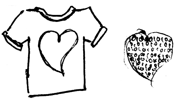 LoveBytes t-shirt sketch | Flickr - Photo Sharing! - ClipArt Best ...