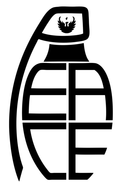 Peace Grenade Typography Print Art Print by Jon Hernandez | Society6