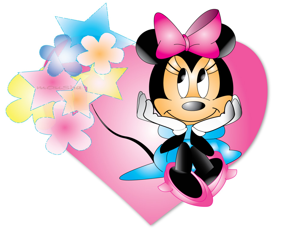 Wallpapers Minni Mouse Free Minnie Heart To 1024x768 | #180243 ...