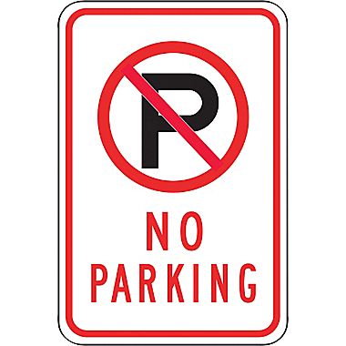 no parking signs
