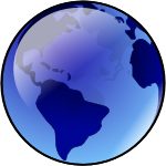 OnlineLabels Clip Art - Northern Hemisphere Globe