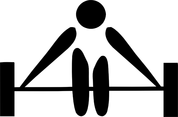 Gym Black And White Clipart