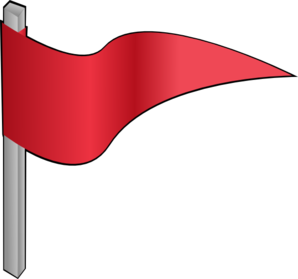 Animated flying flag clipart