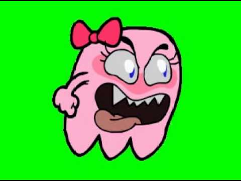 Pink Ghost Pac Man would scare anything in its path in Green ...