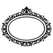 Damask frame clipart - ClipartFox