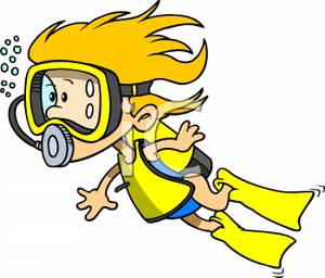 Deep Sea Diving Clipart
