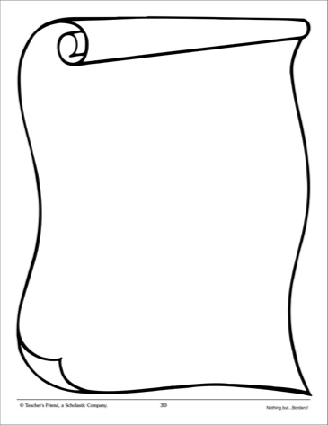 Scroll: Design Paper Page - Scholastic Printables