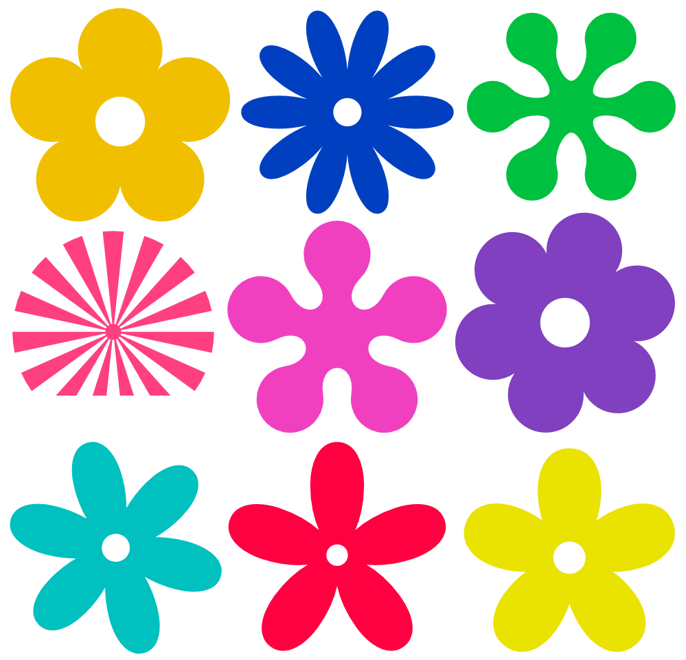 Row Of Flowers Clip Art