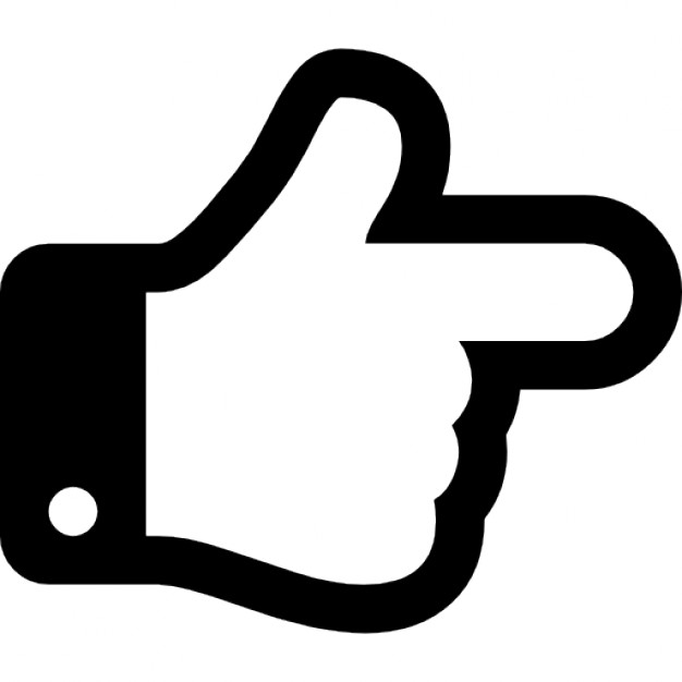 Finger of a hand pointing to right direction Icons | Free Download