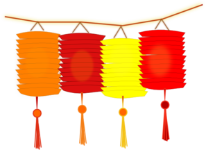 Chinese lantern clip art